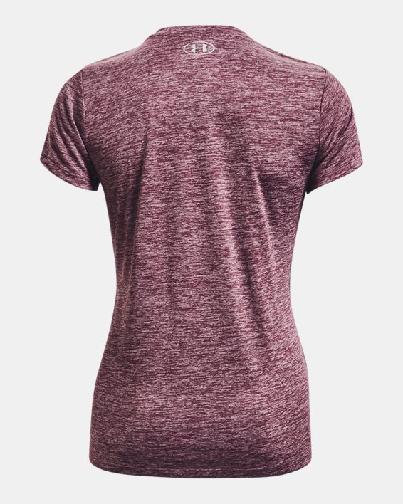 Women's UA Tech™ Twist V-Neck Short Sleeve, Purple, pdpMainDesktop image number 5